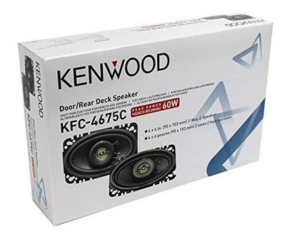 4" x 6" Two-Way Car Speaker System, 60W