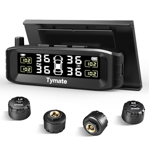 Wireless Solar TPMS with 4 Sensors & Color Display