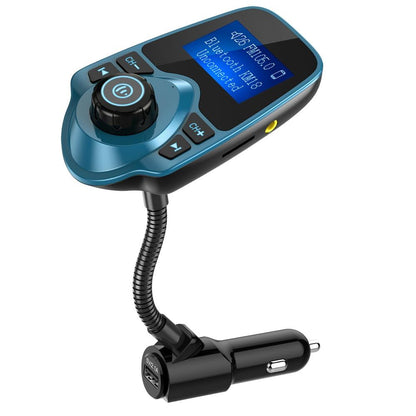 Car Bluetooth FM Transmitter with Hands-Free Calling & USB Charging