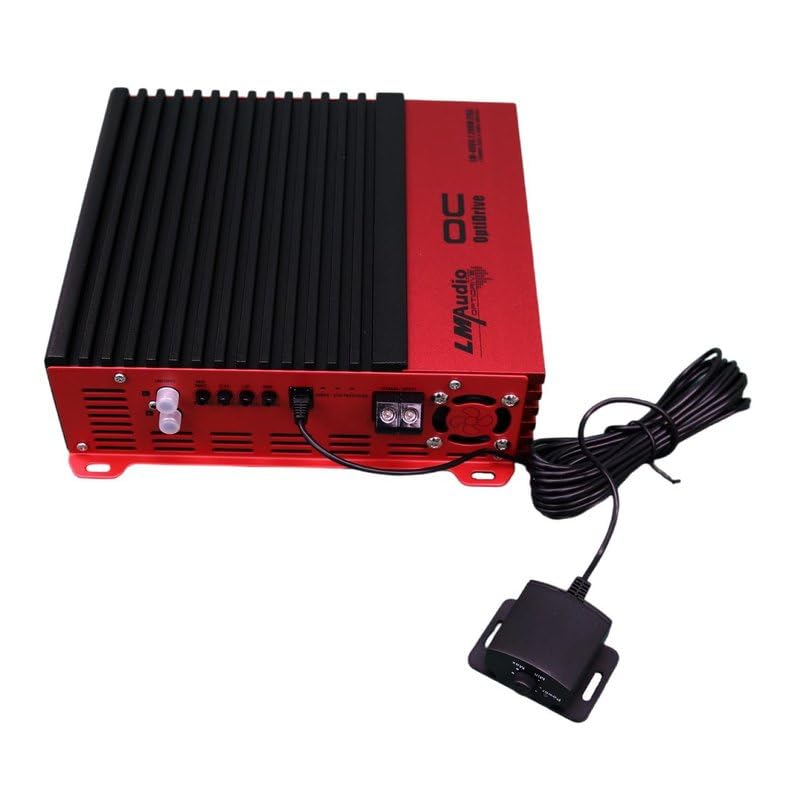 1-Channel Car Amplifier with Bass Boost & Subwoofer Control