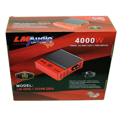 1-Channel Car Amplifier with Bass Boost & Subwoofer Control