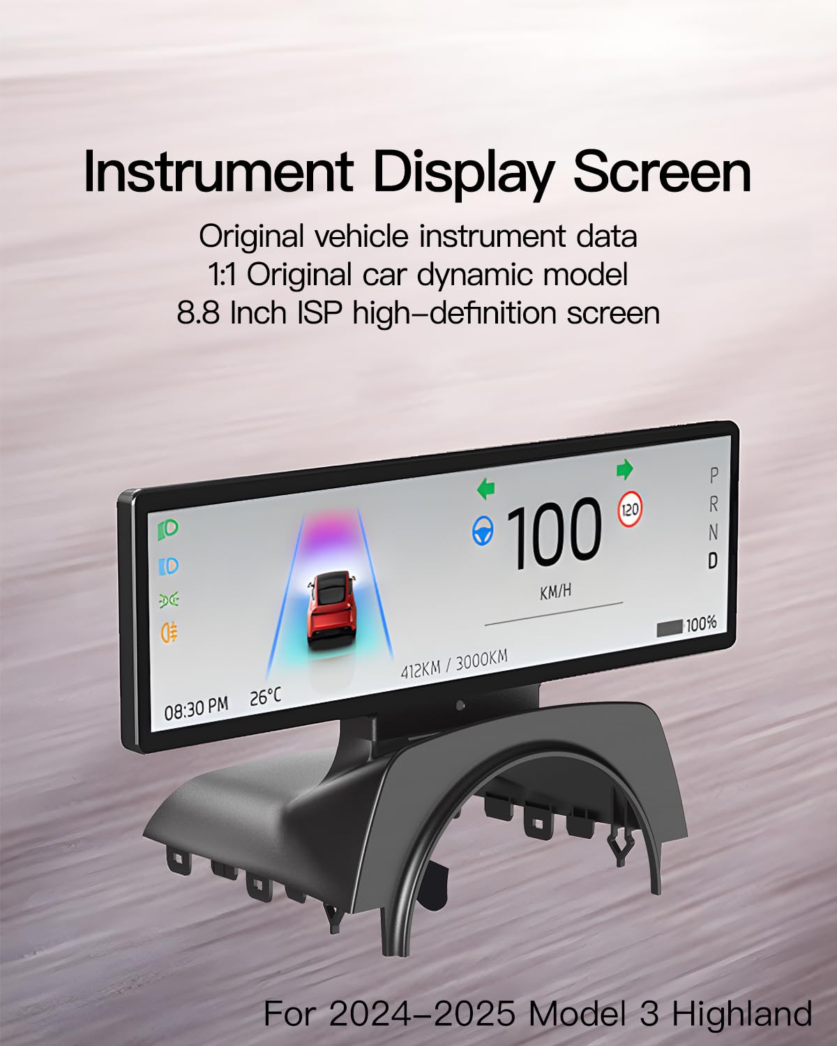 Portable Smart LCD Display for Model 3 & Model Y