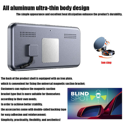 6.25" Blind Spot Monitoring System with Dual Side Cameras