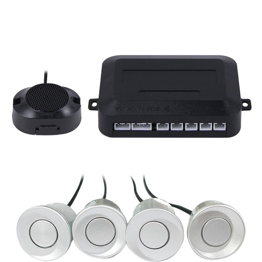 4-Pack Waterproof Car Reverse Parking Sensor System with Buzzer