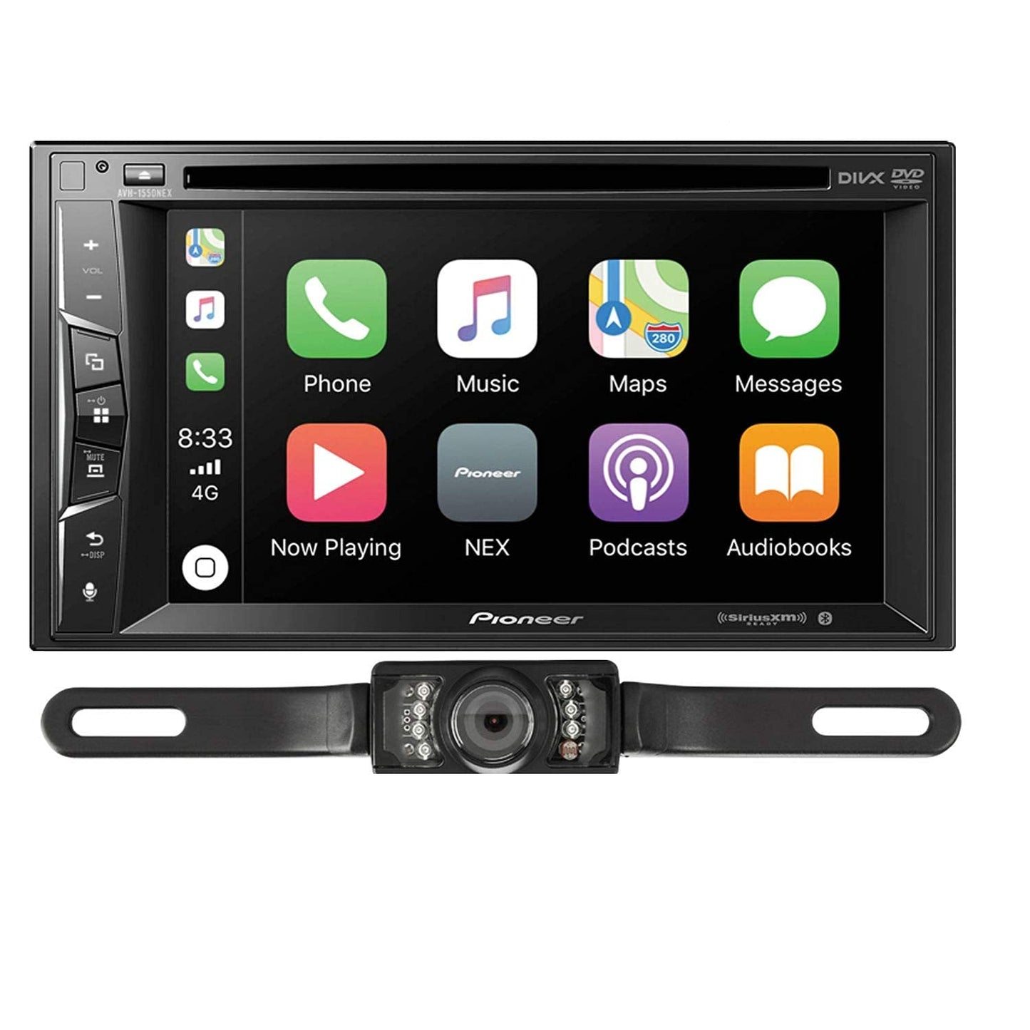 DVD Receiver with CarPlay, Bluetooth & Backup Camera Bundle