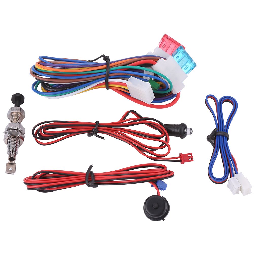Car Security Alarm System with Shock Sensor & Keyless Entry