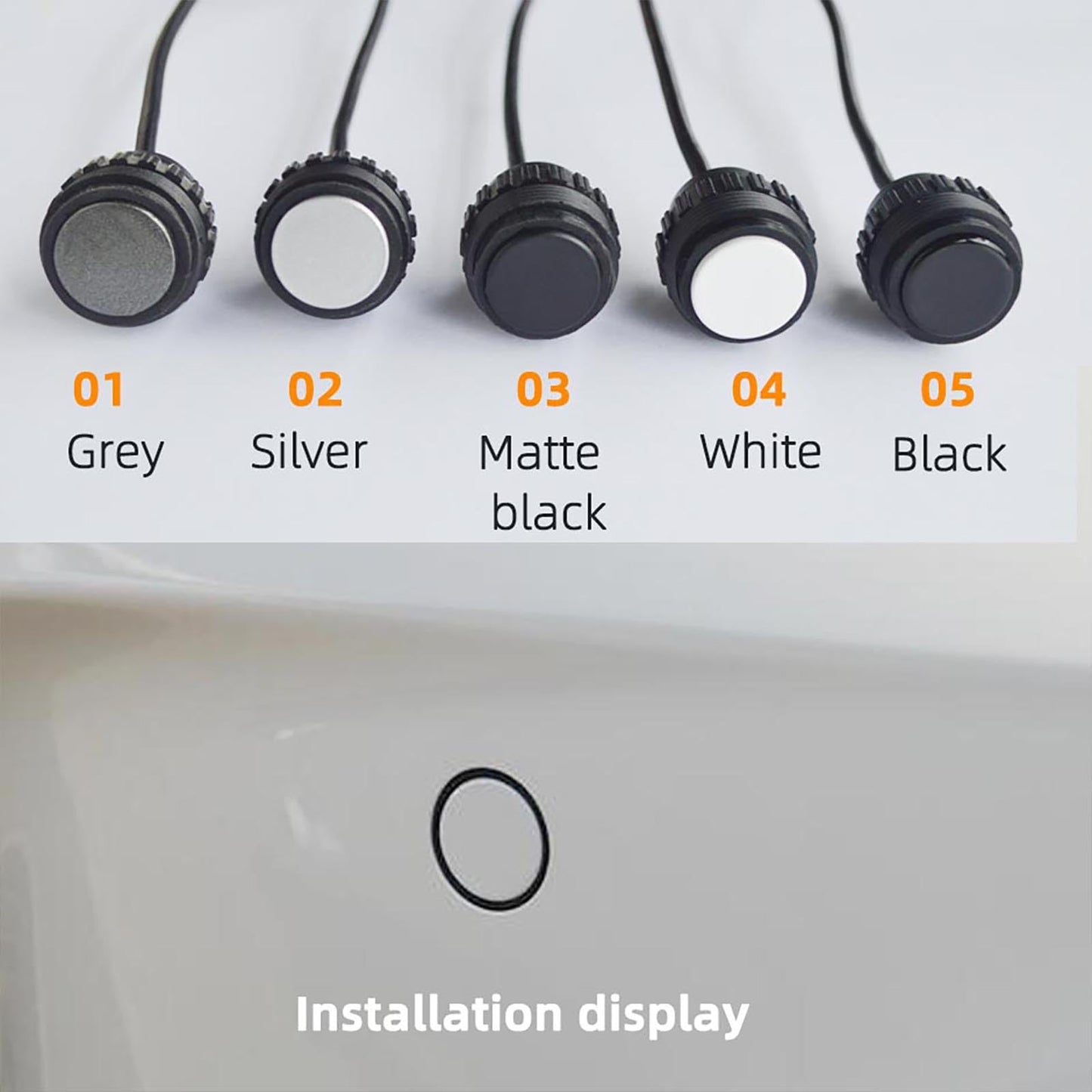 4-Sensor Rear Parking Radar System with LED Distance Display