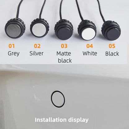 4-Sensor Rear Parking Radar System with LED Distance Display
