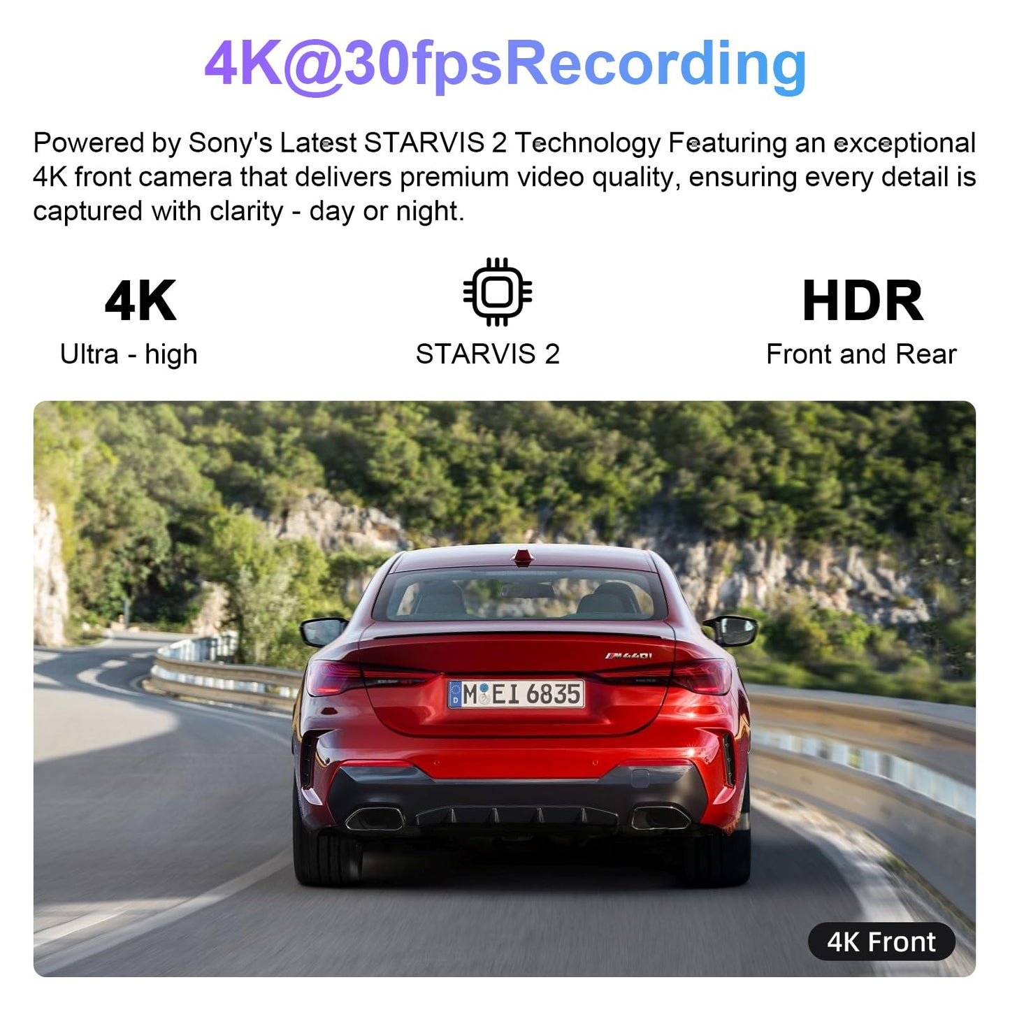 4K Dash Cam for GMC Sierra