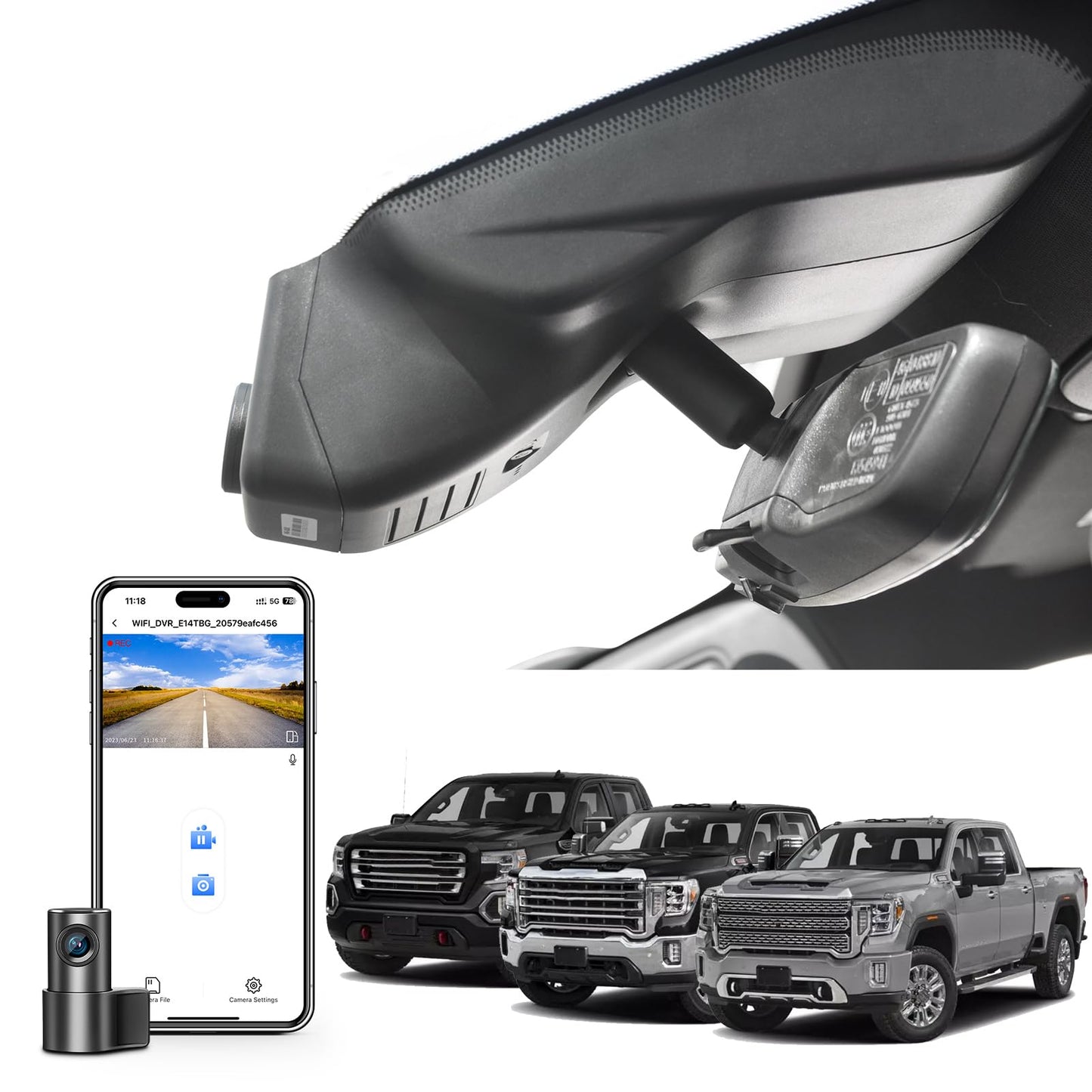 4K Dash Cam for GMC Sierra