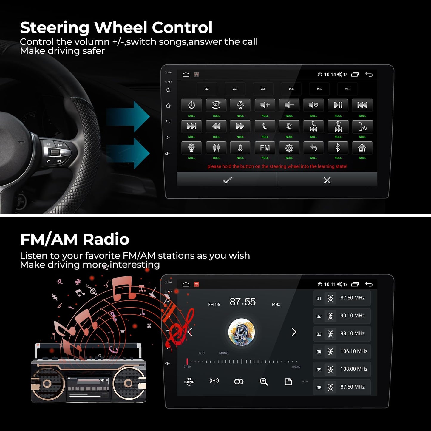 Touchscreen Head Unit for 2013–2018 SUV Models