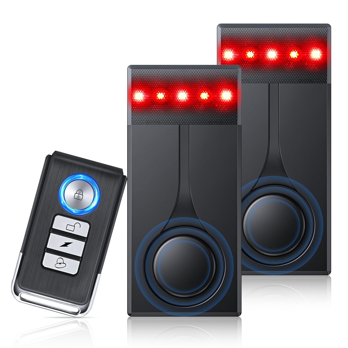 108dB Car Anti-Theft Alarm System with Vibration Sensor & Remote