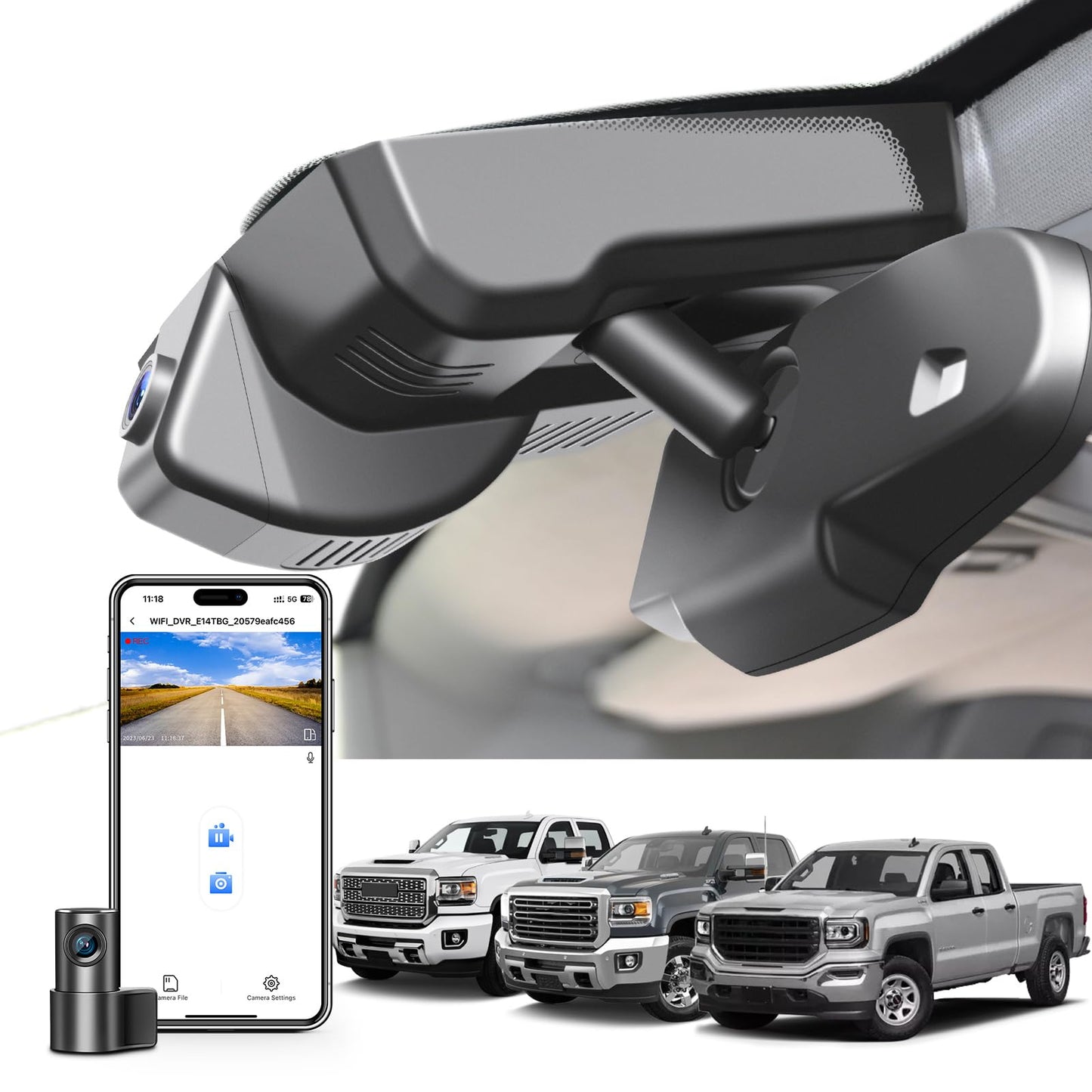 4K Dash Cam for GMC Sierra