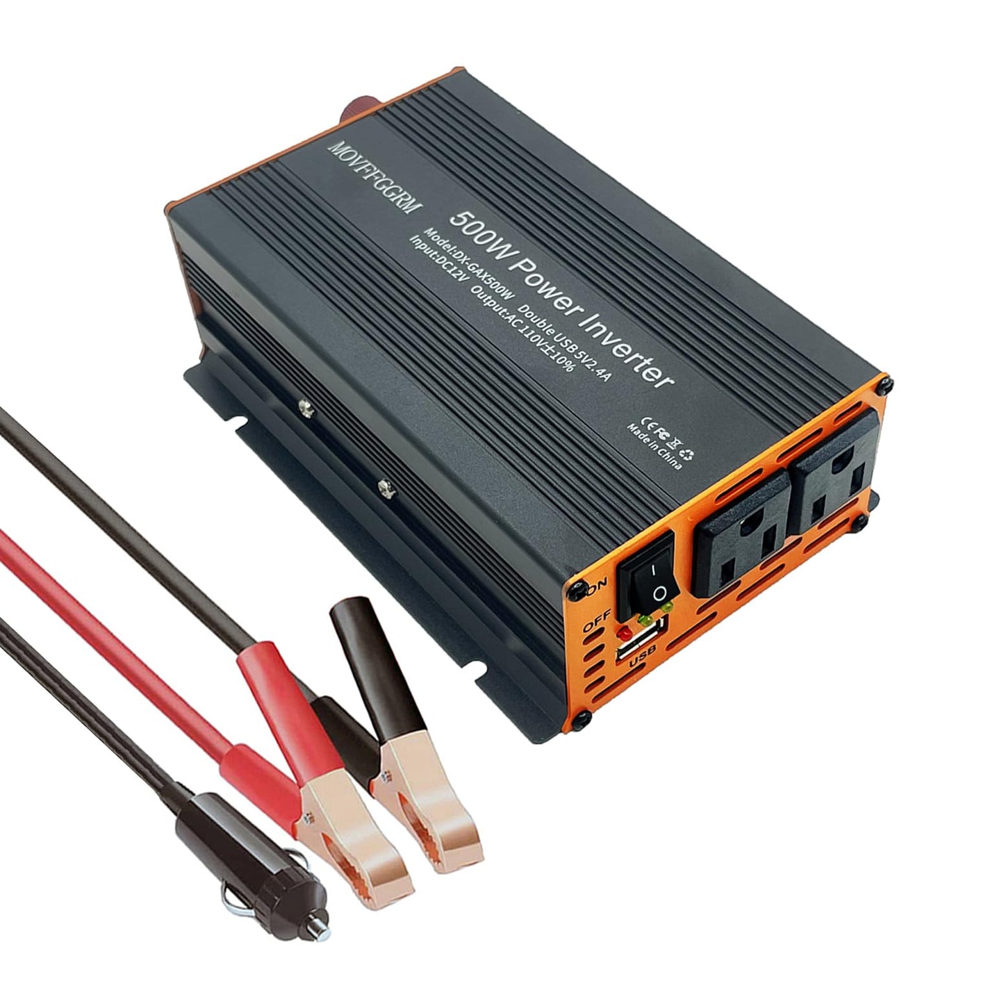 3000W Car Power Inverter with 3 AC Outlets & USB Charging Port