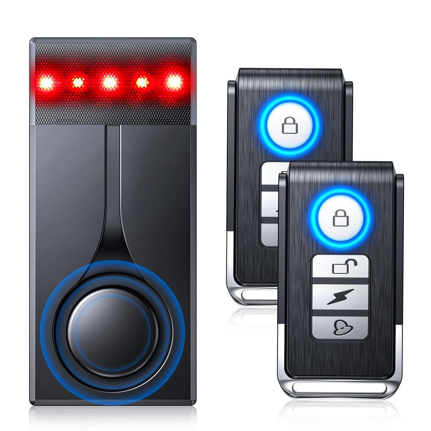 108dB Car Anti-Theft Alarm System with Vibration Sensor & Remote