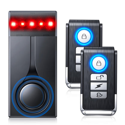 108dB Car Anti-Theft Alarm System with Vibration Sensor & Remote