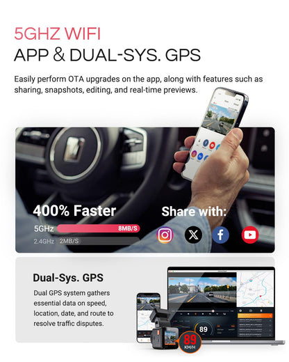 Vantrue E1 Pro 4K Mini Front Dash Cam