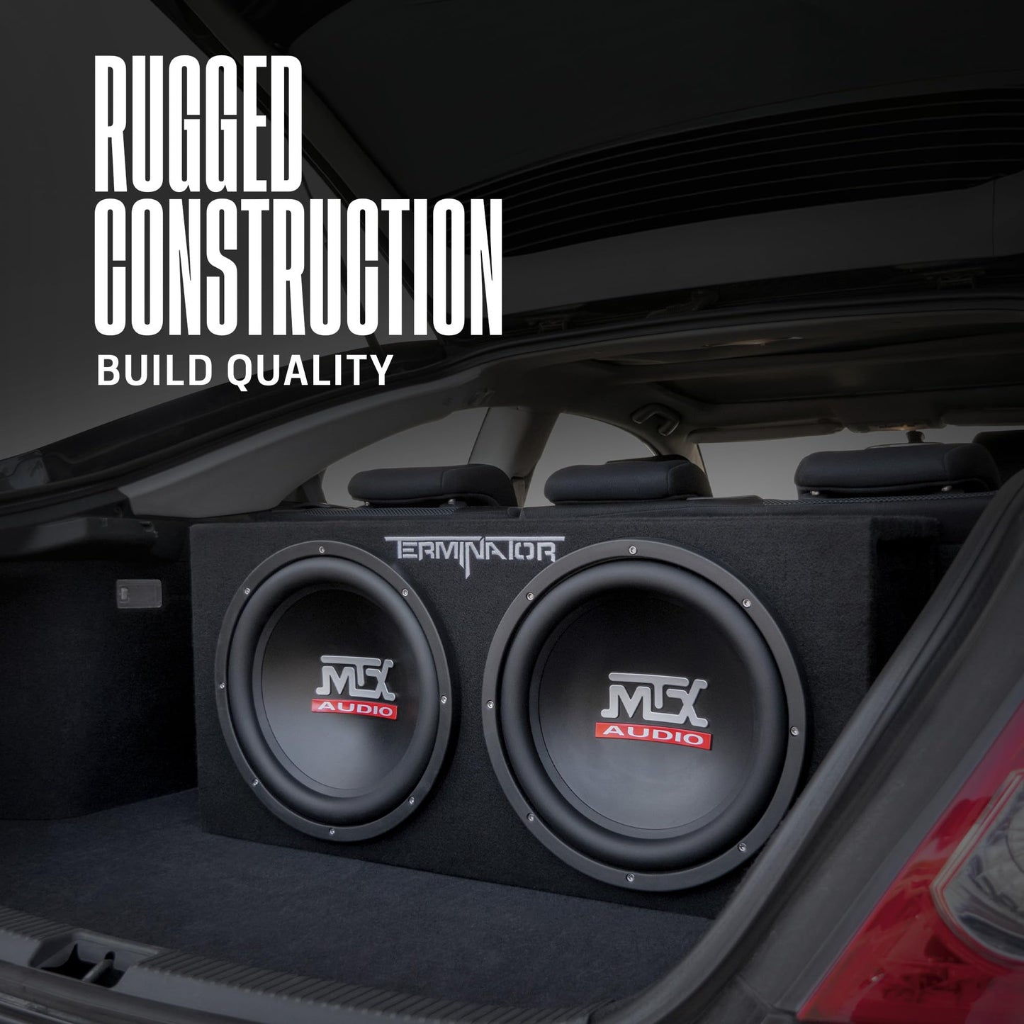 Loaded Car Subwoofer Enclosure System, 1200W Max Power