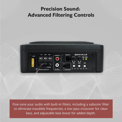 Slim Low-Profile Active Car Subwoofer
