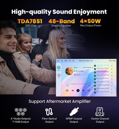 Android 9" Touchscreen Head Unit for 2012–2016 SUV with DSP & 4G