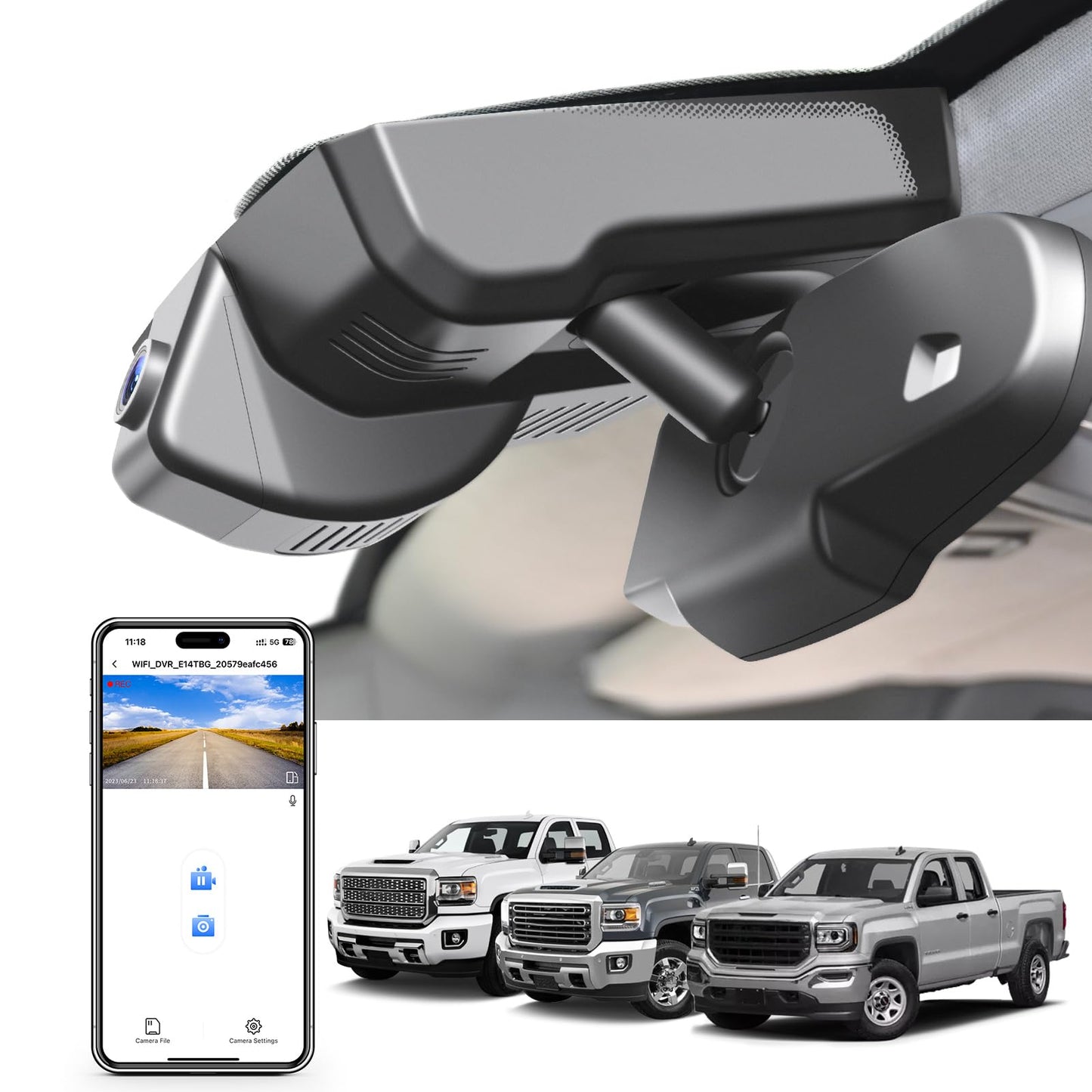 4K Dash Cam for GMC Sierra