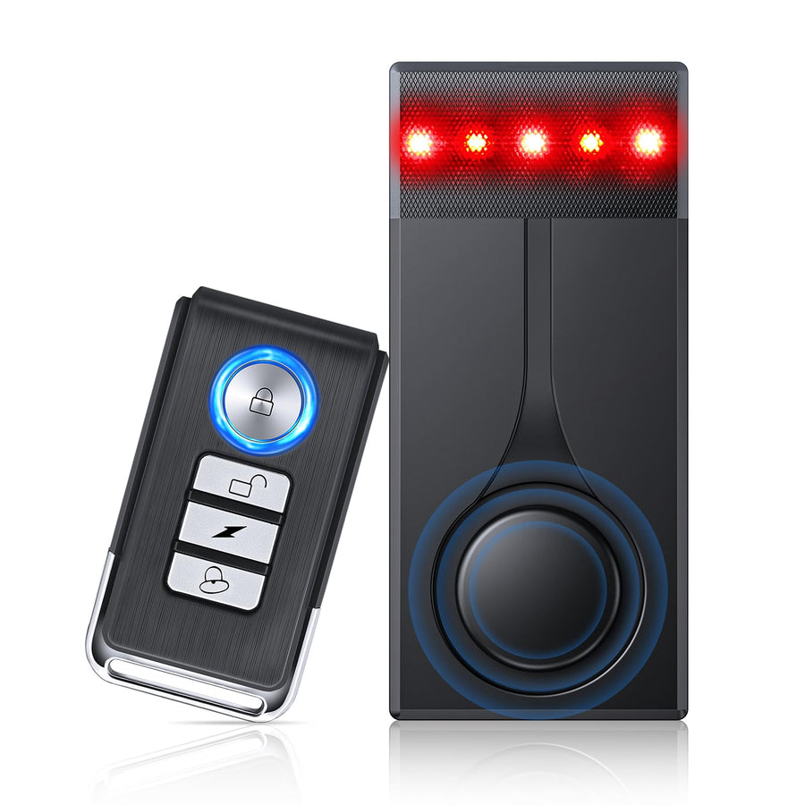 108dB Car Anti-Theft Alarm System with Vibration Sensor & Remote