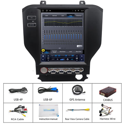 Android Touchscreen Head Unit for 2015–2023 Mustang with CarPlay & Android Auto
