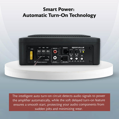Slim Low-Profile Active Car Subwoofer