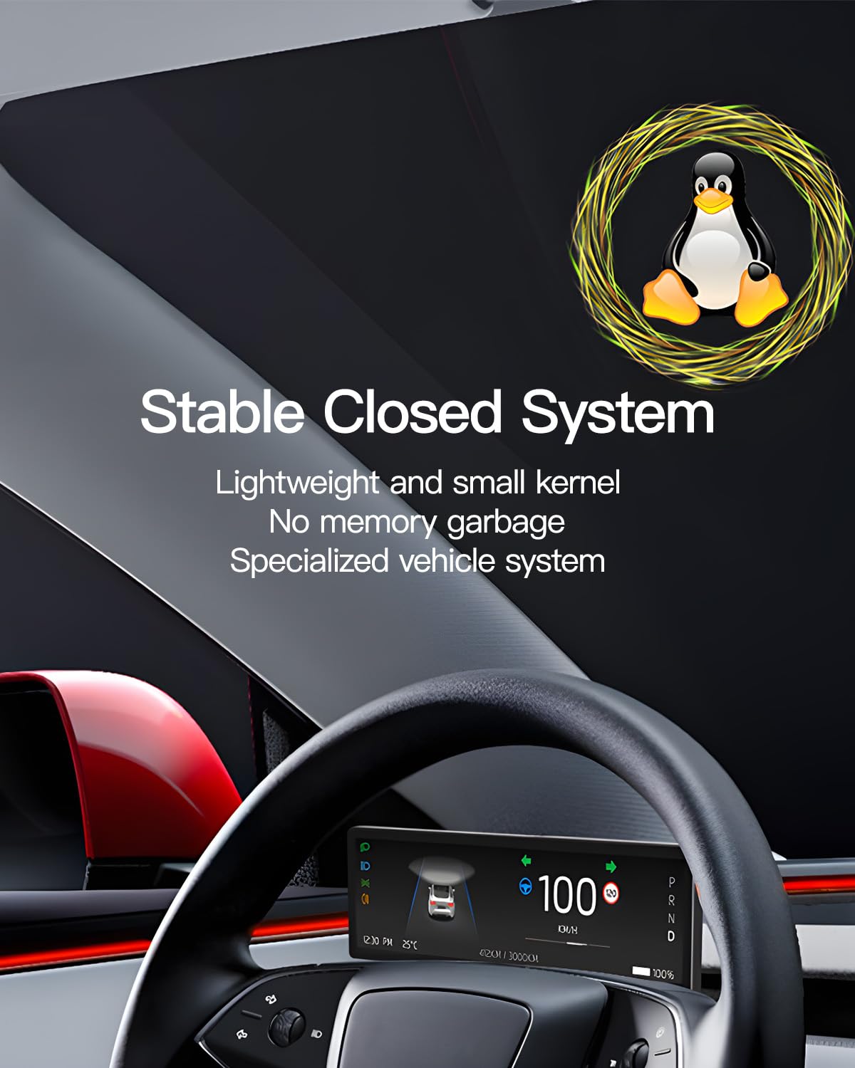 Portable Smart LCD Display for Model 3 & Model Y