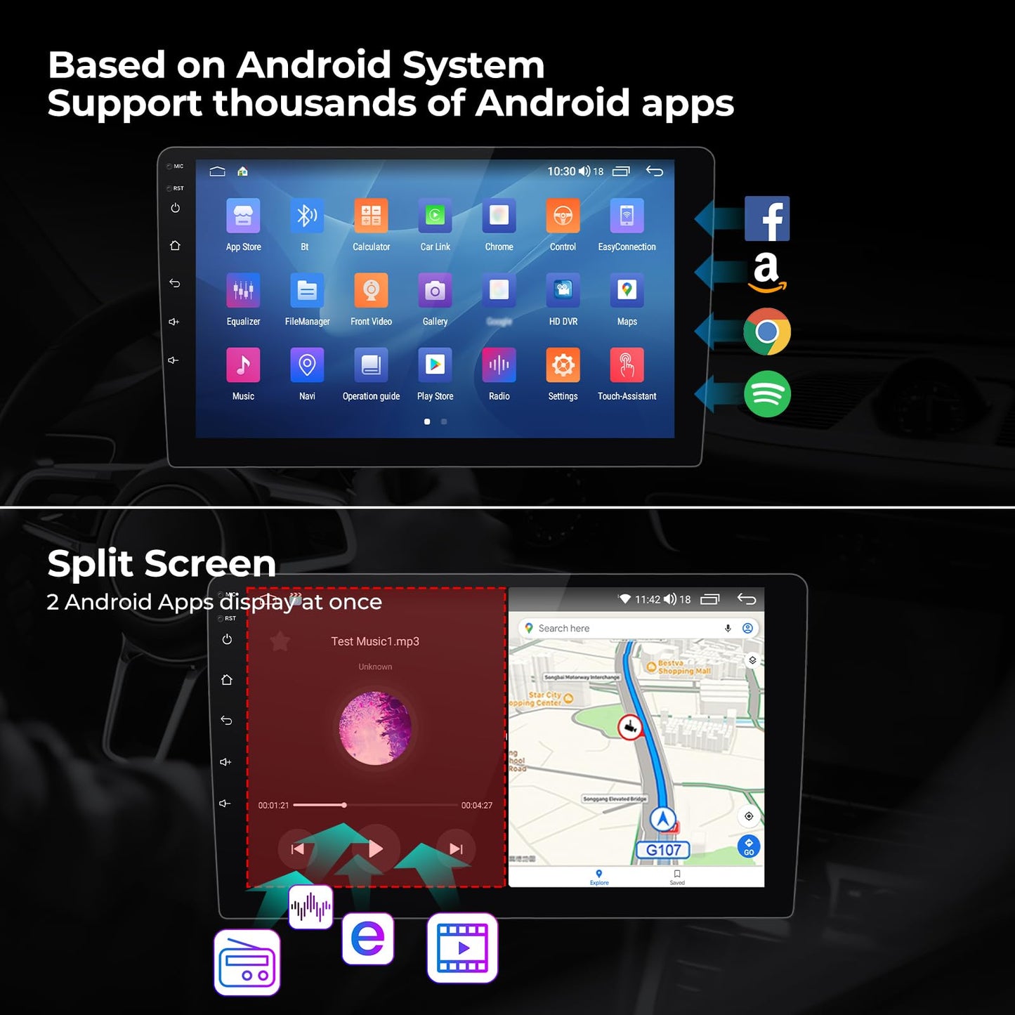 Touchscreen Head Unit for 2013–2018 SUV Models