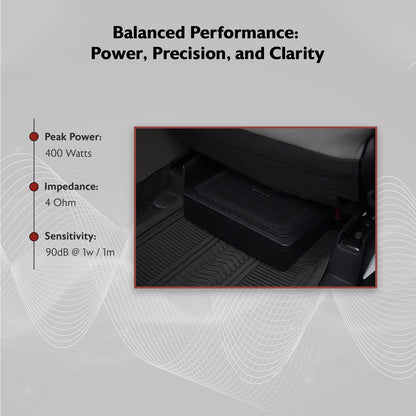 Slim Low-Profile Active Car Subwoofer