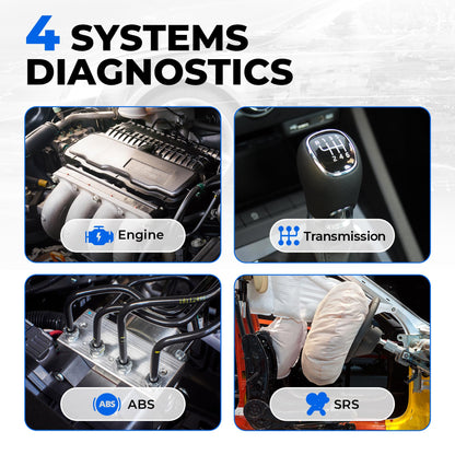 OBD2 Diagnostic Scanner with Reset Functions, Battery Test & Wi-Fi Updates