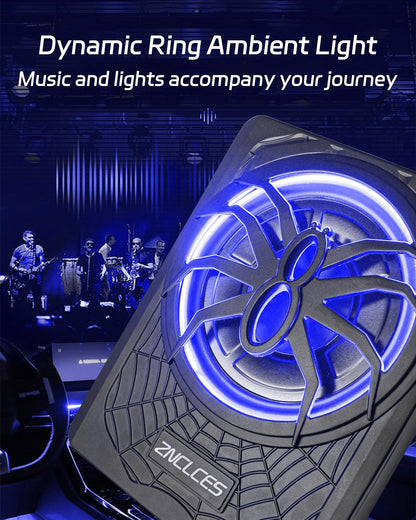 10" Slim Under-Seat Powered Car Subwoofer with Built-In Amplifier