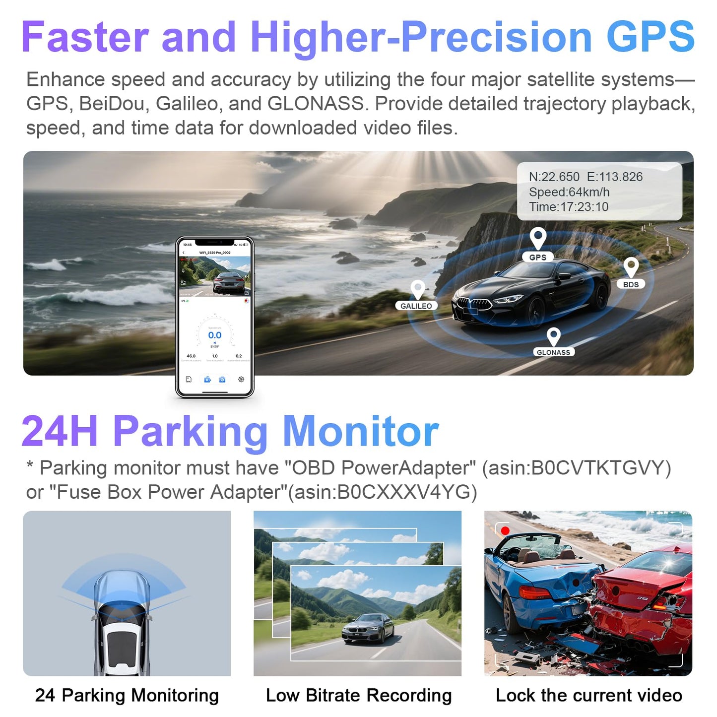 4K Dash Cam for GMC Sierra