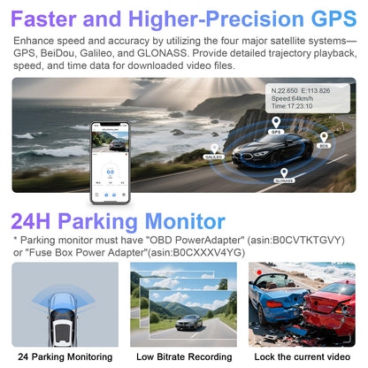 4K Dash Cam for GMC Sierra