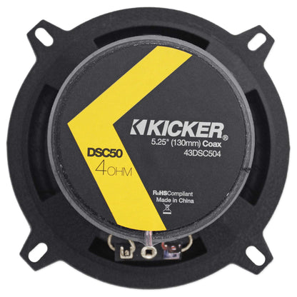 5.25" 2-Way Car Coaxial Speakers, 200W, 4Ω (Pair)