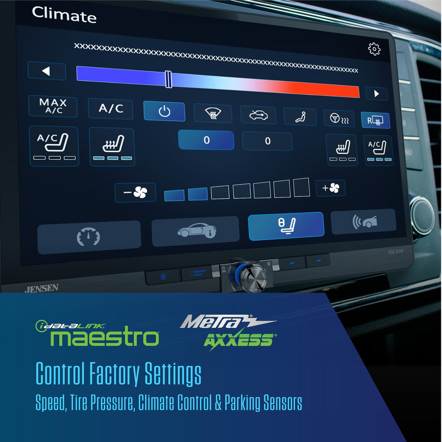 14" Touchscreen Car Stereo with Wireless CarPlay, Android Auto & Backup Camera
