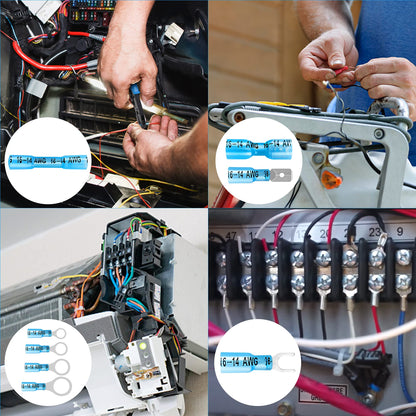 Heat Shrink Wire Connector Kit with Waterproof Crimp Terminals