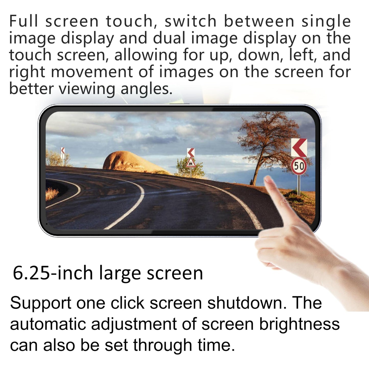 Blind Spot Monitoring System with Camera & Warning Display