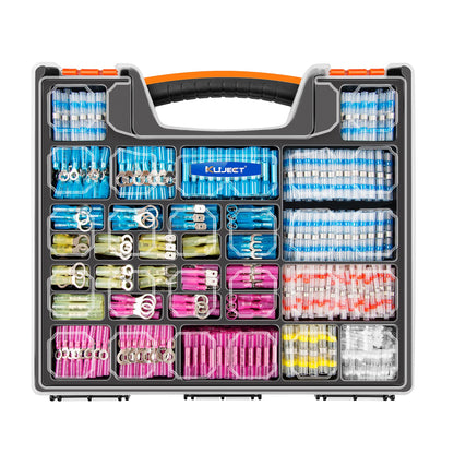 Heat Shrink Wire Connector Kit with Waterproof Crimp Terminals